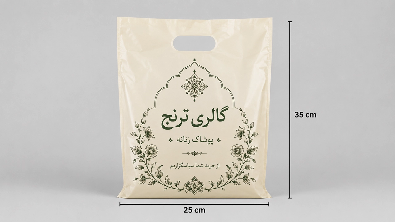نایلون چپ عمده دسته موزی چاپ ماشینی در چاپاتو